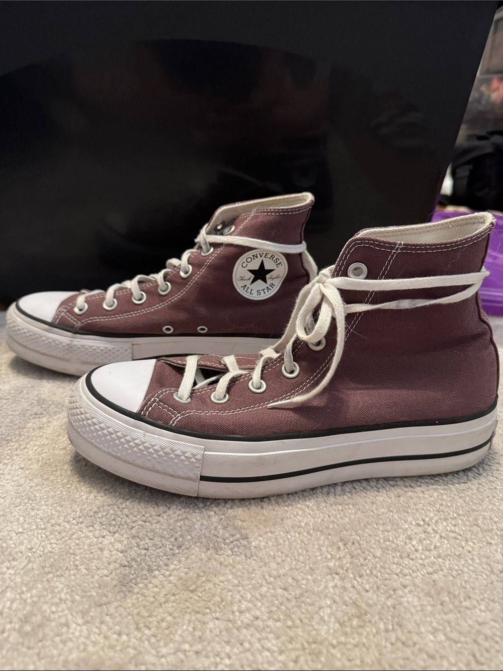 Converse High Top Sneakers in brown Canvas